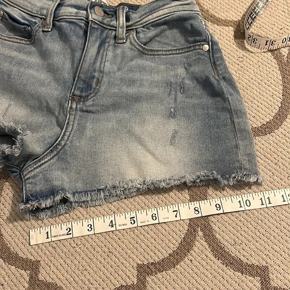 PINK denim distressed cut off shorts, 2” inseam - Picture 11 of 11